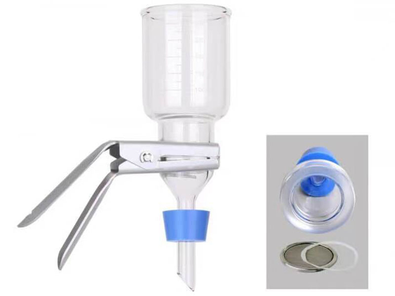 300ml 玻璃過(guò)濾漏斗 不銹鋼濾網(wǎng)墊